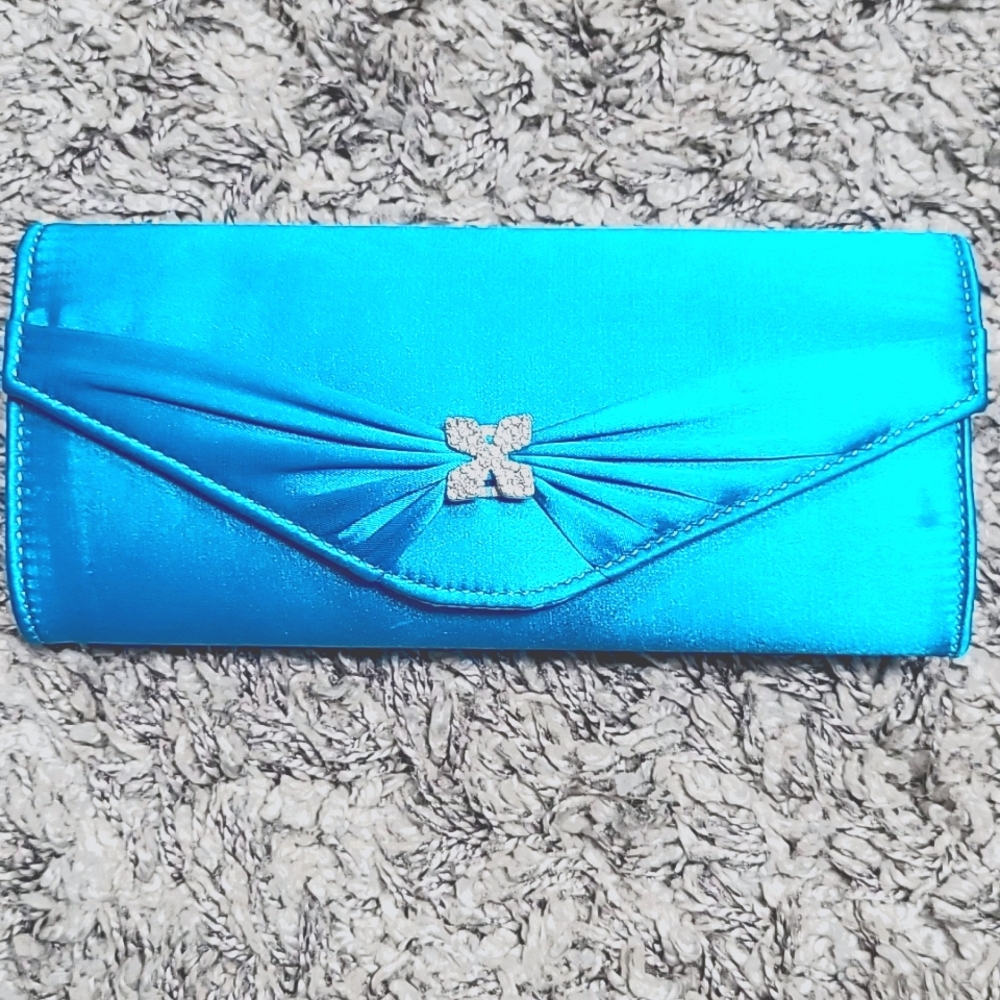 Turquoise evening purse